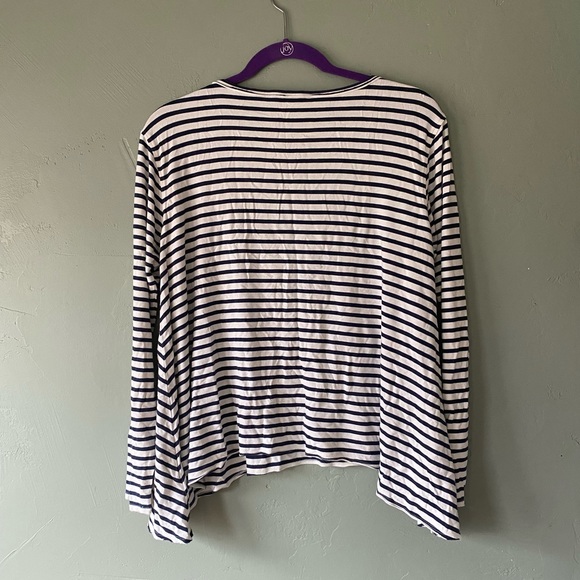 Nautical striped long sleeve shirt, size Small - Picture 5 of 8